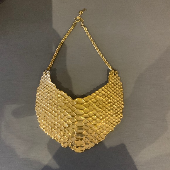 Yves Saint Laurent Jewelry - 2000s python effect Yves Saint Laurent necklace